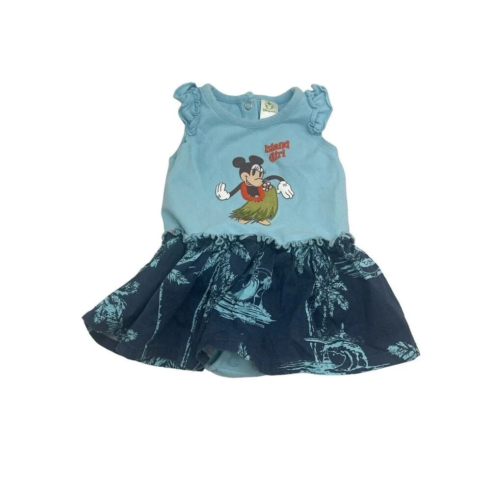 Disney Parks Island Girl Tiki kingdom Dress Size 3-6 Months